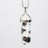 White Zebra Jasper Gemstone Pendant Necklace